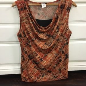 Beautiful Brittany Black Sleeveless blouse L